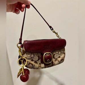 Coach Vintage Monogram Bleecker Signature Buckle Wristlet